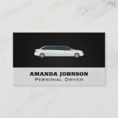 witte limousine | Rijdiensten Visitekaartje (Voorkant)
