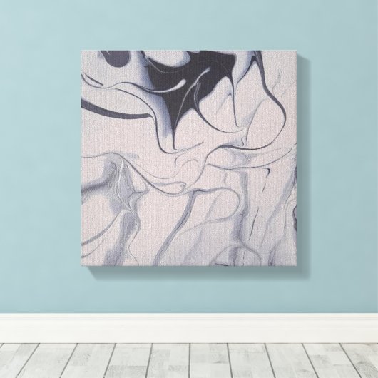 Witte linnen 12x12 Acrylverf voor Abstract gebruik Canvas Afdruk (Insitu (Houten vloer))