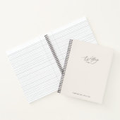 Witte Linnen Huwelijksplanner Notitieboek (Binnen)