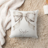 Witte lint strik vintage babykamer kussen (Deken)