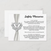 Witte Lint Zilveren Zwanen Veiligheidsmaatregelen Informatiekaartje (Voorkant / Achterkant)