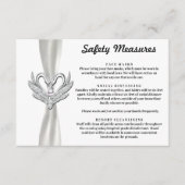 Witte Lint Zilveren Zwanen Veiligheidsmaatregelen Informatiekaartje (Voorkant)