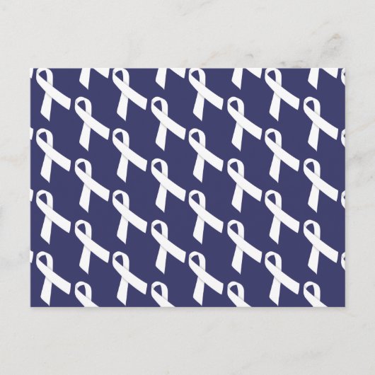 Witte linten briefkaart (Voorkant)