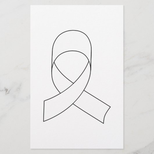 Witte linttekening briefpapier (Voorkant)