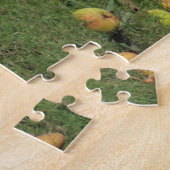 witte linzen, eenden in de wei, gezond eten legpuzzel (Zijkant)