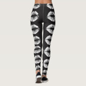 Witte lippen leggings (Achterkant)