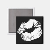 Witte lippen magneet (Voorkant / Achterkant)