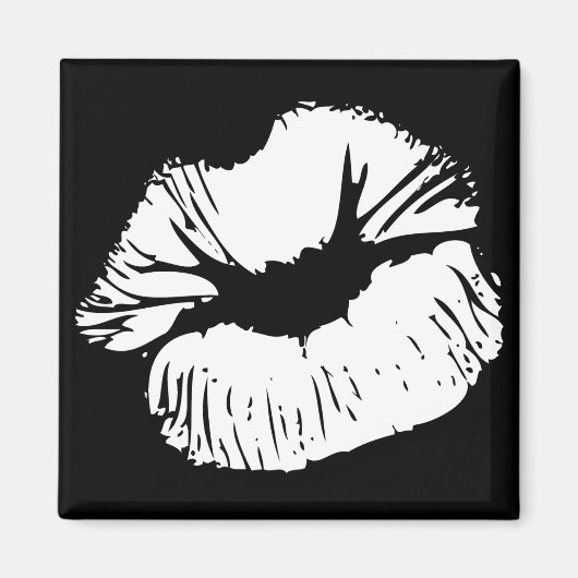 Witte lippen magneet (Voorkant)