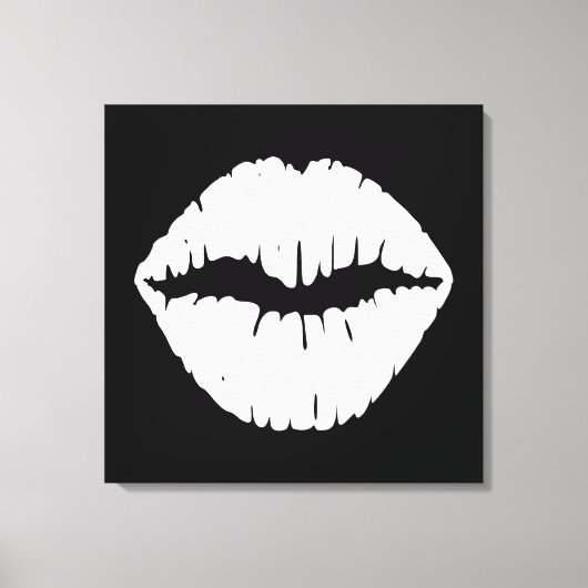 Witte lippenstift canvas afdruk (Voorkant)