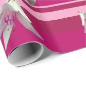 Witte liumvloeren en stripes omslagpapier cadeaupapier (Rol Hoek)