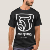 witte liverbird badge t-shirt (Voorkant)