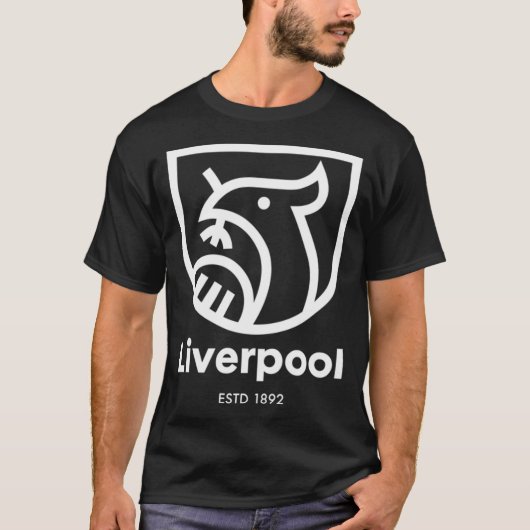 witte liverbird badge t-shirt (Voorkant)