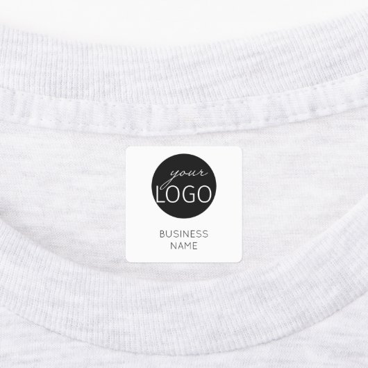 Witte Logo - Aangepast merk voor kleding voor zake Labels (Aangebracht)
