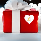 Witte logo hart sticker