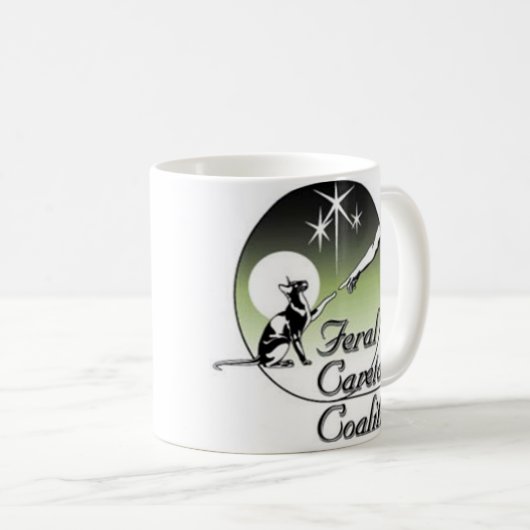 Witte Logo Mok (Voorkant rechts)