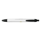 Witte logo professionele bedrijfsmerchandising pen (Achterkant)