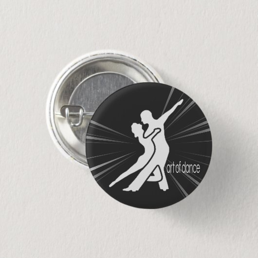 Witte Logo Ronde Button (Voorkant /achterkant)