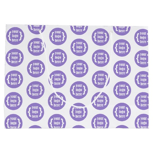 Witte, Logo's relatiegeschenkzak Groot Cadeauzakje (Achterkant)