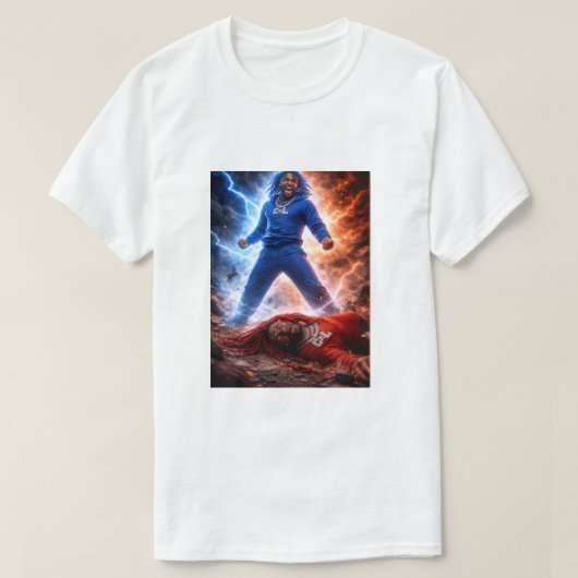 Witte Loot Vs Moody T-shirt Voor Mannen (Design voorkant)