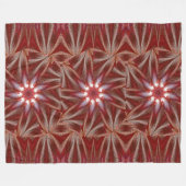 Witte Lotus 10 Fleece Deken (Voorkant (Horizontaal))