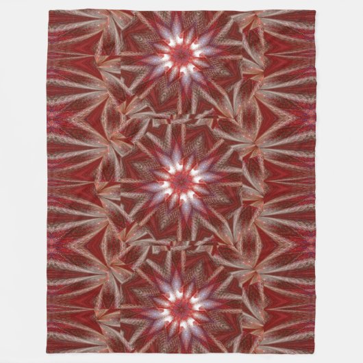 Witte Lotus 12 Fleece Deken (Voorkant)