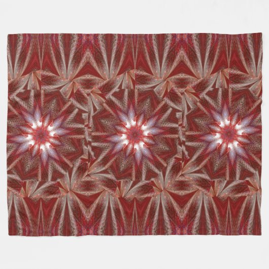 Witte Lotus 12 Fleece Deken (Voorkant (Horizontaal))