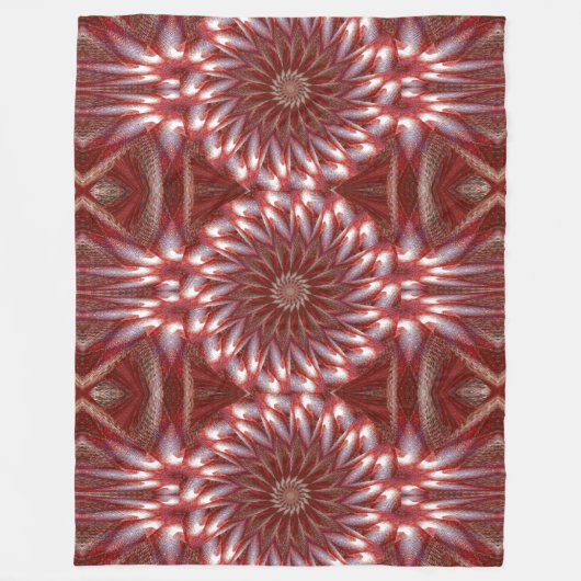 Witte Lotus 14 Fleece Deken (Voorkant)