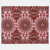 Witte Lotus 14 Fleece Deken (Voorkant (Horizontaal))