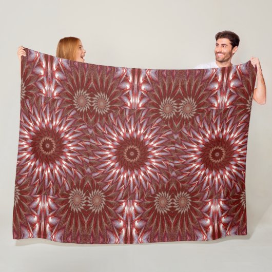 Witte Lotus 15 Fleece Deken (In situ)