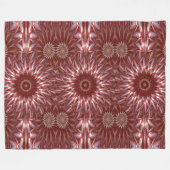 Witte Lotus 15 Fleece Deken (Voorkant (Horizontaal))