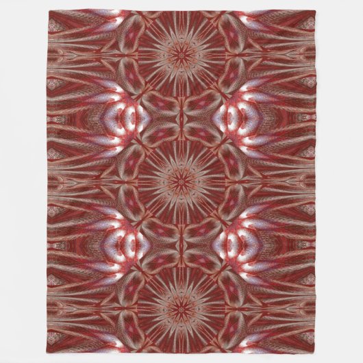 Witte Lotus 18 Fleece Deken (Voorkant)