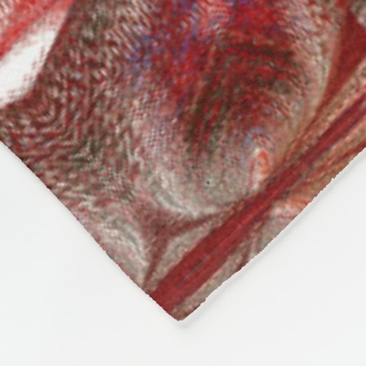 Witte Lotus 19 Fleece Deken (Hoek)