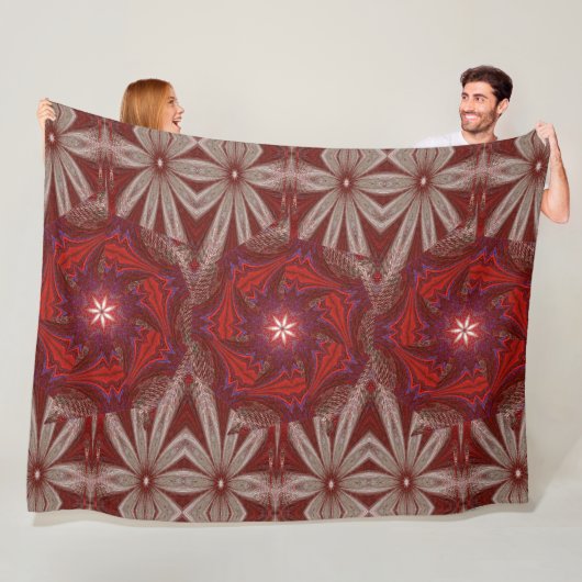 Witte Lotus 1 Fleece Deken (In situ)