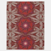 Witte Lotus 1 Fleece Deken (Voorkant)