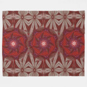 Witte Lotus 1 Fleece Deken (Voorkant (Horizontaal))