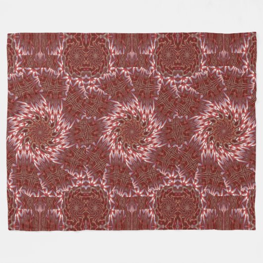 Witte Lotus 20 Fleece Deken (Voorkant (Horizontaal))