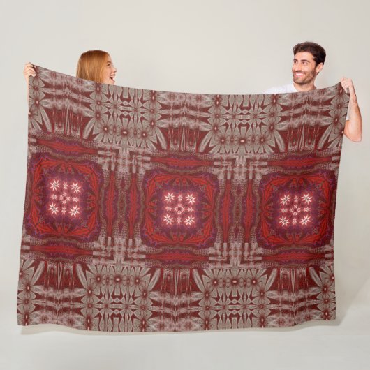 Witte Lotus 2 Fleece Deken (In situ)