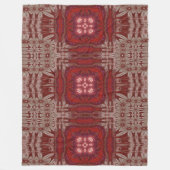 Witte Lotus 2 Fleece Deken (Voorkant)