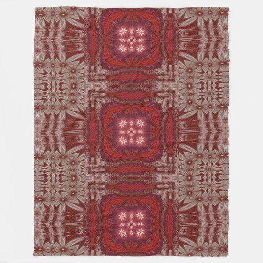 Witte Lotus 2 Fleece Deken (Voorkant)