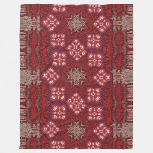 Witte Lotus 3 Fleece Deken (Voorkant)