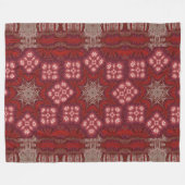 Witte Lotus 3 Fleece Deken (Voorkant (Horizontaal))