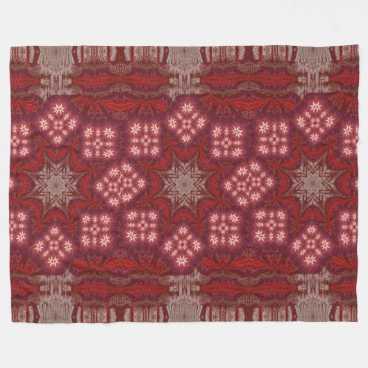 Witte Lotus 3 Fleece Deken (Voorkant (Horizontaal))