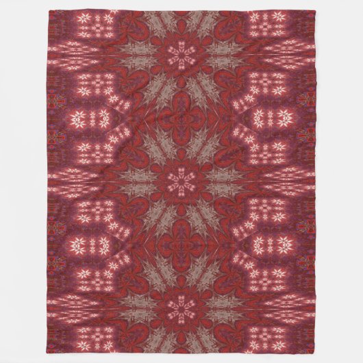 Witte Lotus 4 Fleece Deken (Voorkant)