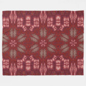 Witte Lotus 4 Fleece Deken (Voorkant (Horizontaal))