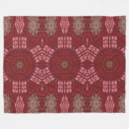 Witte Lotus 5 Fleece Deken (Voorkant (Horizontaal))