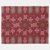 Witte Lotus 7 Fleece Deken (Voorkant (Horizontaal))