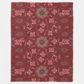 Witte Lotus 8 Fleece Deken (Voorkant)