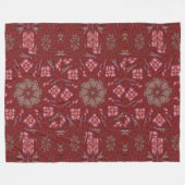 Witte Lotus 8 Fleece Deken (Voorkant (Horizontaal))