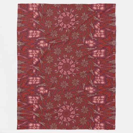 Witte Lotus 9 Fleece Deken (Voorkant)