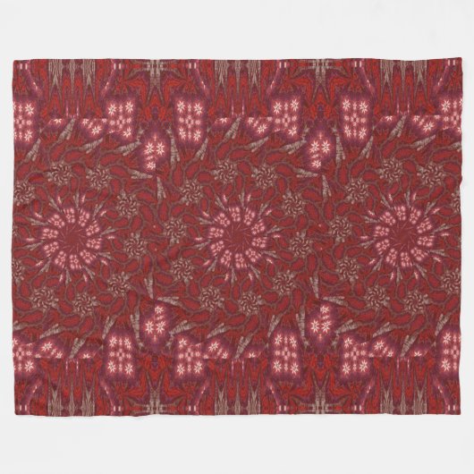 Witte Lotus 9 Fleece Deken (Voorkant (Horizontaal))